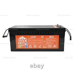 12V 200Ah LiFePO4 Lithium Deep Cycle Rechargeable Battery for Solar RV Off-Grid