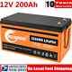 12v 200ah Lifepo4 Lithium Iron Battery Bms Ip65 Solar For Camping, Rv Off-grid