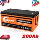 12v 200ah Lifepo4 Smart Lithium Iron Battery With Built-in Bluetooth Ip65 Rv Solar