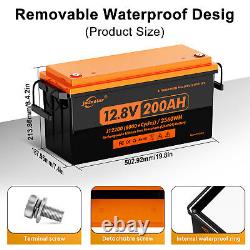 12V 200Ah Lithium Iron Phosphate LiFePO4 Battery Deep Cycle for Solar RV OffGrid