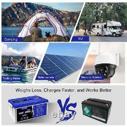 12V 200Ah Lithium Iron Phosphate LiFePO4 Battery Solar Battery Built-in BMS Boat