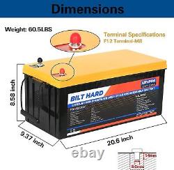 12V 200Ah Lithium LiFePO4 Battery Deep Cycles for RV, Solar, Marine, Off-Grid