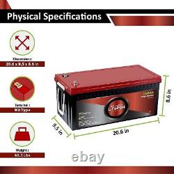 12V 200Ah Lithium LiFePO4 Deep Cycle Rechargeable Battery-Used