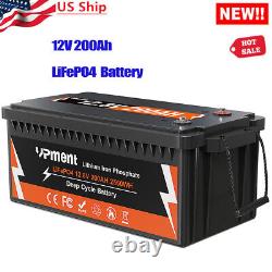 12V 200Ah Lithium iron Phosphate LiFePO4 battery Deep Cycle For Solar RV OffGrid