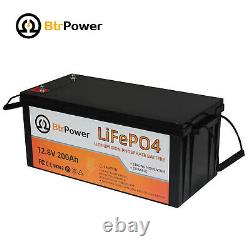 12V 200Ah Solar LiFePO4 Lithium Battery Pack For Deep Cycle RV Solar System