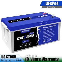 12V 200Ah lithium iron phosphate LiFePO4 battery Deep Cycle For RV Off Grid Boat