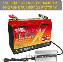 12V 20A Charger for Lithium Iron Phosphate (LiFePO4) Battery 14.6V CC/CV OUTPUT