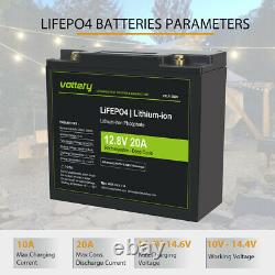 12V 20Ah Battery LiFePO4 Lithium Iron Phosphate 4000+ Cycles for RV Camping Golf
