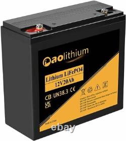 12V 20Ah Lithium Iron Phosphate Battery LiFePO4 Battery For Power Wheel Scooter