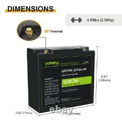 12V 24V 20Ah LiFePO4 Lithium Iron Phosphate Deep Cycle Rechargeable Battery2