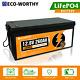 12v 260ah 300ah 3328wh Lifepo4 Lithium Battery 6000 Cycles 250a Bms For Rv Solar