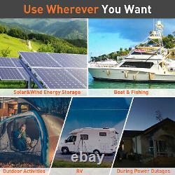 12V 300AH LiFePO4 Lithium Battery 200A BMS for Marine Off-Grid Solar System LOT