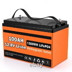 12V 300AH deep cycle LiFePO4 battery Lithium-Iron Phosphate for RV Boat Home Lot