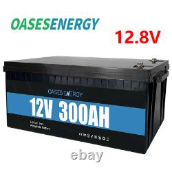 12V 300Ah 3328Wh LiFePO4 Lithium Battery 6000 Cycles 200A BMS for RV Solar