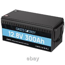 12V 300Ah 3328Wh LiFePO4 Lithium Battery 6000 Cycles 200A BMS for RV Solar