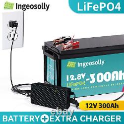 12V 300Ah LiFePO4 Lithium Battery 10000 Deep Cycle for Solar RV Off-grid Camping