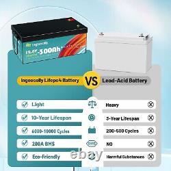 12V 300Ah LiFePO4 Lithium Battery 10000 Deep Cycle for Solar RV Off-grid Camping