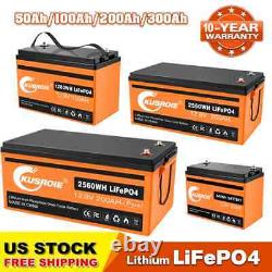 12V 300Ah Smart LiFePO4 Lithium Iron Battery Phosphate 200A BMS for RV Off-Grid