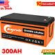 12v 300ah Smart Lifepo4 Lithium Iron Battery Phosphate 200a Bms For Rv Off-grid