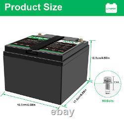 12V 30Ah LiFePO4 Lithium Iron Phosphate Deep Cycle Rechargeable Battery New