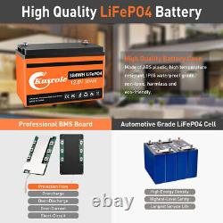 12V 30Ah LiFePO4 Lithium Iron Phosphate Deep Cycle Rechargeable Battery fr Solar