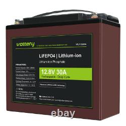 12V 30Ah LiFePO4 Rechargeable Lithium Battery Iron Phosphate BMS Scooter Golf