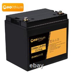 12V 33Ah Lithium Iron Phosphate (LiFePO4) Rechargeable Battery, Over 2000 Cycles