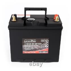 12V 46B24L 850CCA Group 51R Lithium Iron Battery LiFePO4 Automobile withBMS Black