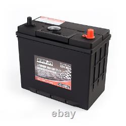 12V 46B24L 850CCA Group 51R Lithium Iron Battery LiFePO4 Automobile withBMS Black