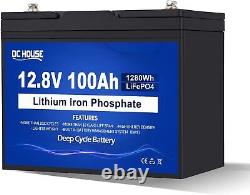 12V/48V 50AH 100AH 200AH Deep Cycle Lithium Battery LiFePO4 for RV Boat Solar
