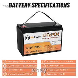 12V 50Ah 100Ah 200Ah LiFePO4 Lithium Iron Battery For Off-Grid RV Solar System