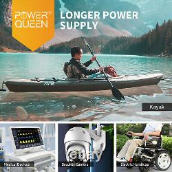 12V 50Ah LiFePO4 Deep Cycles Lithium Battery 640Wh for Solar RV Marine Off-grid