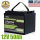 12v 50ah Lifepo4 Lithium Battery 5000+ Deep Cycle For Solar Rv Off-grid System