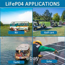 12V 50Ah LiFePO4 Lithium Battery 5000+ Deep Cycle for Solar RV Off-grid System