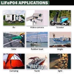 12V 50Ah LiFePO4 Lithium Battery 5000+ Deep Cycle for Solar RV Off-grid System