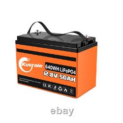 12V 50Ah LiFePO4 Smart Lithium Iron Battery With Built-in Bluetooth IP65 for RV