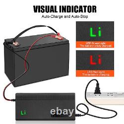 12V 50Ah Lithium LiFePO4 Battery with Charger, Perfect for Marine Trolling Motor