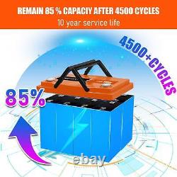 12V 50Ah Rechargeable LiFePO4 Lithium Iron Phosphate Battery 4500+ Deep Cycle RV