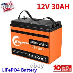12V 7AH 12AH 30AH 50AH LiFePO4 Lithium Iron Phosphate Rechargeable Battery US