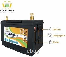 12V 80Ah LiFePO4 Lithium Iron Battery BMS Solar Energy Battery RV Bass Boats