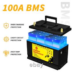 12V LiFePO4 Lithium Battery Deep Cycle for RV Off-Grid Marine 12V 100Ah