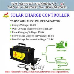 12V LiFePO4 Lithium Battery Deep Cycle for RV Off-Grid Marine 12V 100Ah