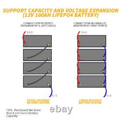 12V LiFePO4 Lithium Battery Deep Cycle for RV Off-Grid Marine 12V 100Ah