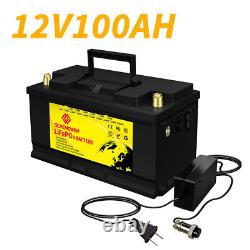 12V LiFePO4 Lithium Battery Deep Cycle for RV Off-Grid Marine 12V 100Ah