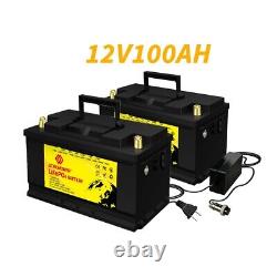 12V LiFePO4 Lithium Battery Deep Cycle for RV Off-Grid Marine 12V 100Ah