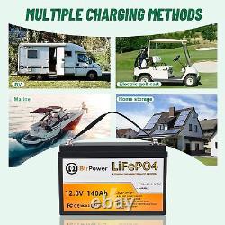 12V LiFePO4 battery 140Ah lithium Battery for RV Deep Cycle Solar Marine System