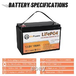 12V Lifepo4 8Ah 50Ah 100Ah 140Ah Battery Pack for Cart RV Marine Solar System