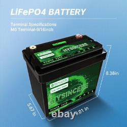 12V Lithium Battery 12V 100Ah LiFePO4 Deep Cycle for Solar RV Off-grid Power New