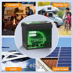 12V Lithium Battery 12V 100Ah LiFePO4 Deep Cycle for Solar RV Off-grid Power New