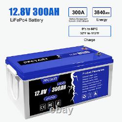 12Volt 300Ah Lithium Iron Phosphate LiFePO4 Battery Deep Cycle For Solar RV Boat